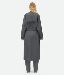 Bonded Wool And Cotton Parka