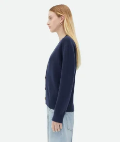 Cashmere Cardigan With Knot Buttons
