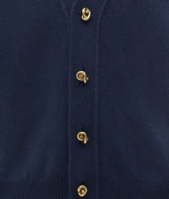 Cashmere Cardigan With Knot Buttons