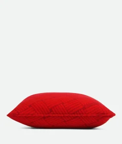 Cashmere Cushion With Intreccio Motif