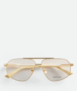 Classic Metal Aviator Eyeglasses