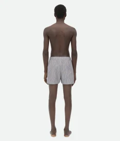 Cotton And Nylon Intreccio Swim Shorts
