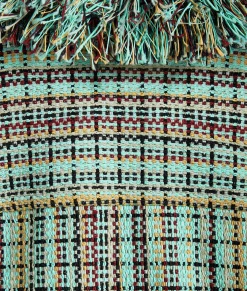 Cotton Check Jacket With Fringes