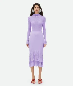 Cotton Flowers 2 In 1 Midi Skirt