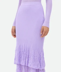 Cotton Flowers 2 In 1 Midi Skirt