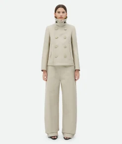 Cotton Gabardine Caban