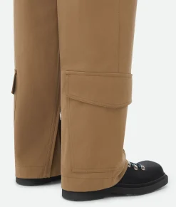 Cotton Gabardine Cargo Trousers