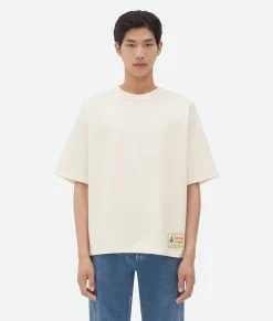 Cotton Jersey T-Shirt With Label