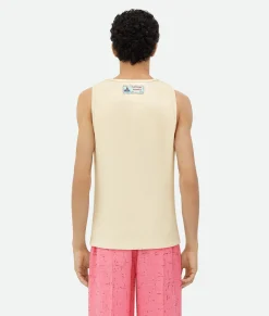 Cotton Rib Tank Top With Label