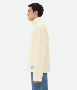 Cotton Rib T-Shirt With Label