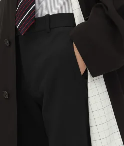 Cotton Silk Parka With Check Lining