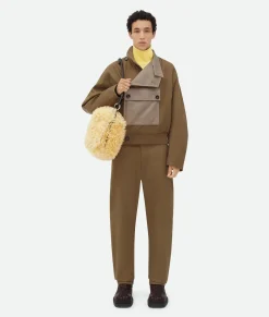 Cotton Twill Tapered Trousers