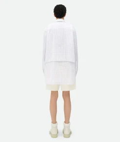 Crisp Cotton Silk Double Layer Shirt