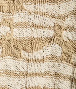 Distorted Stripe Cotton Jumper