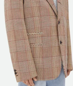 Double Cotton Check Jacket