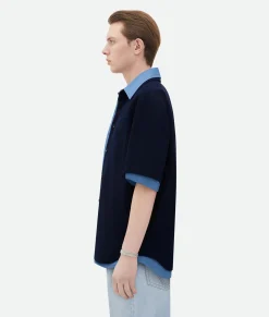 Double Layer Cotton And Viscose Shirt