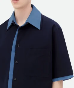 Double Layer Cotton And Viscose Shirt