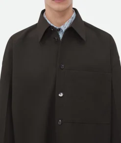 Dry Mouline Wool Overshirt