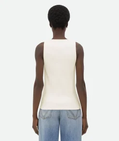 Embroidered Cotton Tank Top