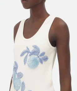 Embroidered Cotton Tank Top