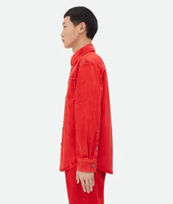 Faded Color Washed Denim Shirt