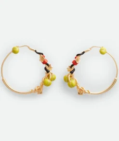 Flower Hoop Earrings