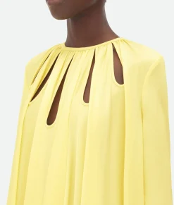 Fluid Viscose Twill Long Dress