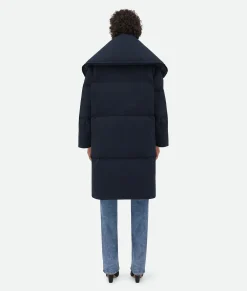 Frosted Poplin Long Puffer Jacket