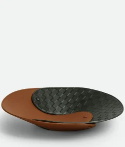 Interlocking Leather Tray - L