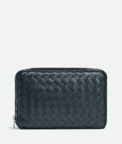 Intrecciato Large Zipped Organizing Pouch