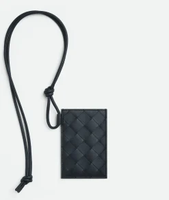 Intrecciato Badge Holder