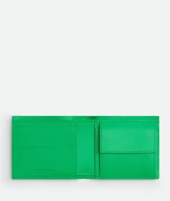 Intrecciato Bi-Fold Wallet With Coin Purse