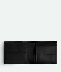 Intrecciato Bi-Fold Wallet With Coin Purse