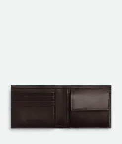 Intrecciato Bi-Fold Wallet With Coin Purse