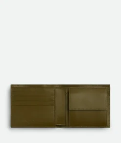 Intrecciato Bi-Fold Wallet With Coin Purse