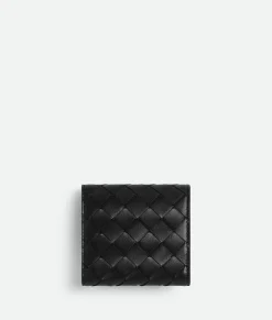Intrecciato Compact Tri-Fold Wallet