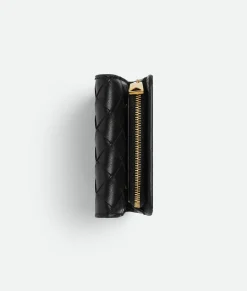 Intrecciato Compact Tri-Fold Wallet