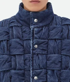 Intrecciato Denim Gilet