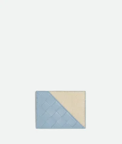 Intrecciato Diagonal Credit Card Case