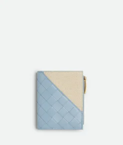 Intrecciato Diagonal Small Bi-Fold Wallet