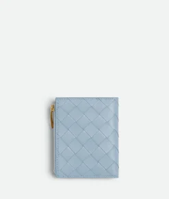 Intrecciato Diagonal Small Bi-Fold Wallet