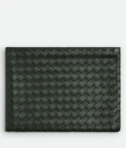 Intrecciato Half Zip Pouch