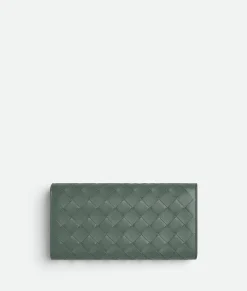 Intrecciato Large Flap Wallet