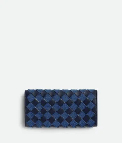 Intrecciato Large Flap Wallet