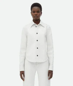 Intrecciato Leather Shirt