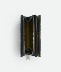 Intrecciato Medium Bi-Fold With L-Zip