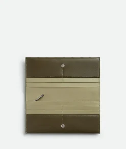 Intrecciato Oblique Long Wallet