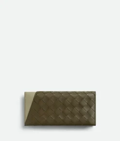 Intrecciato Oblique Long Wallet
