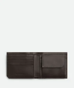 Intrecciato Piccolo Bi-Fold Wallet With Coin Purse