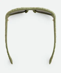 Intrecciato Rectangular Sunglasses